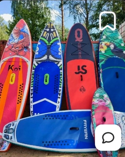 SUP на озере
